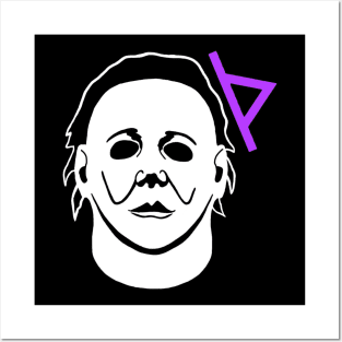 Michael Myers Thorn Symbol Thurisaz Posters and Art